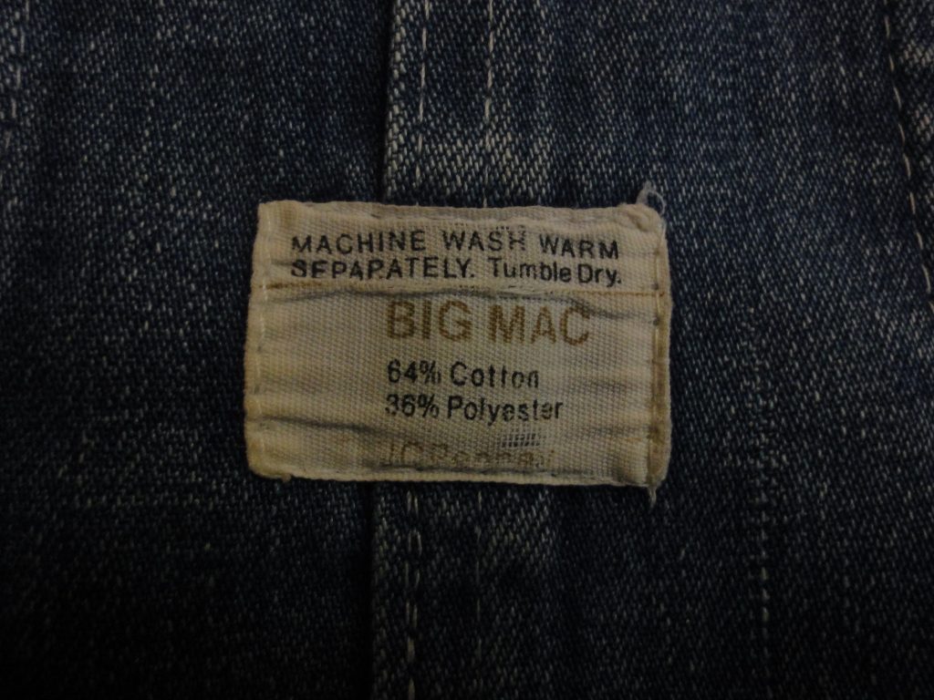 70年代頃 旧タグ BIG MAC オーバーオール - www.tecnaweldcon.com